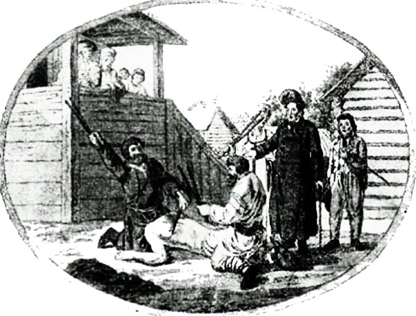 лубочная картинка 19 века. зверства салтычихи