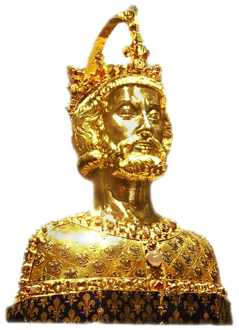 Карл I Великий, император Запада (золотая статуя-надгробие)